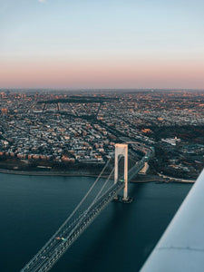 Views of the Verrazzano Bridge from our air tour.